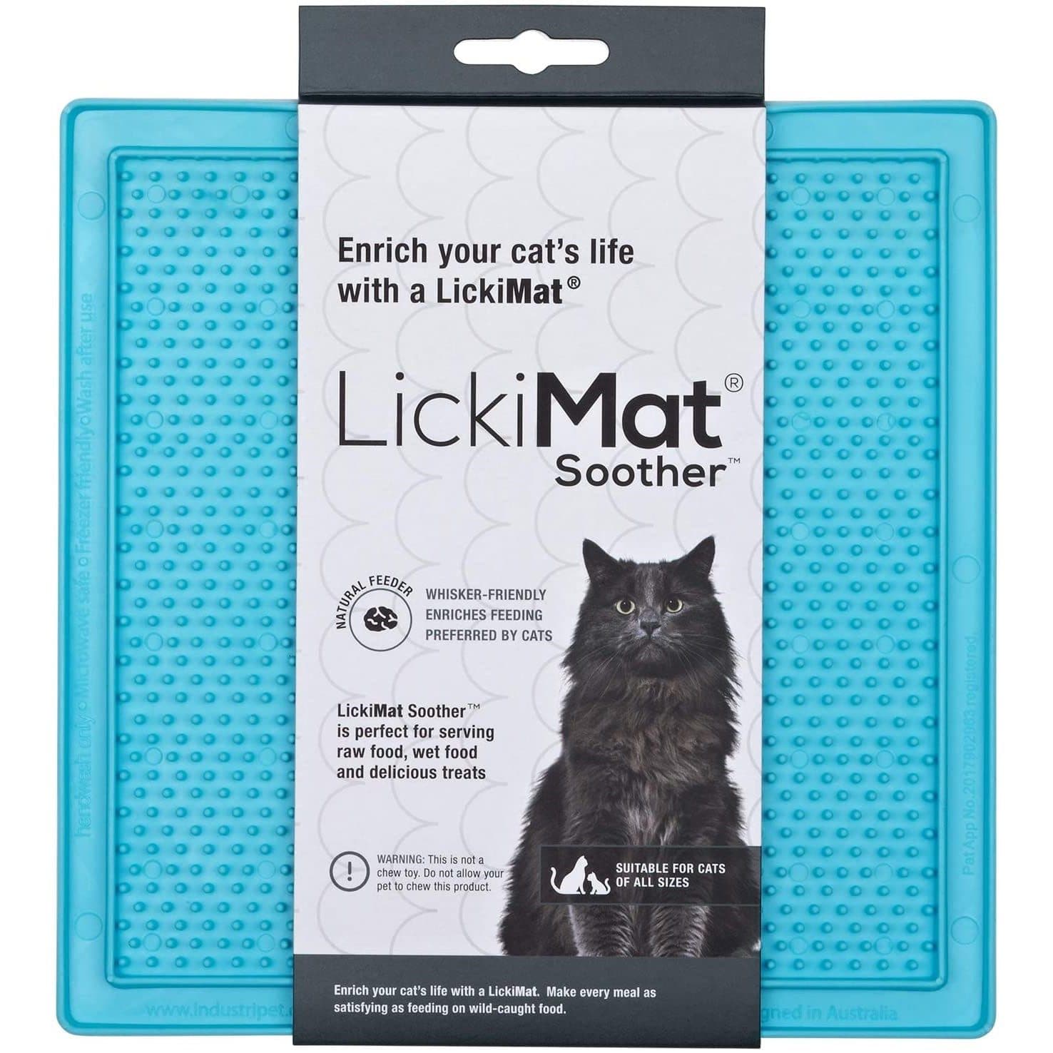 LickiMat Cat Soother spisematte - Lyseblå