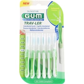 GUM Travler Mellanrumsborste 1,1mm 6st/paket 1 pack