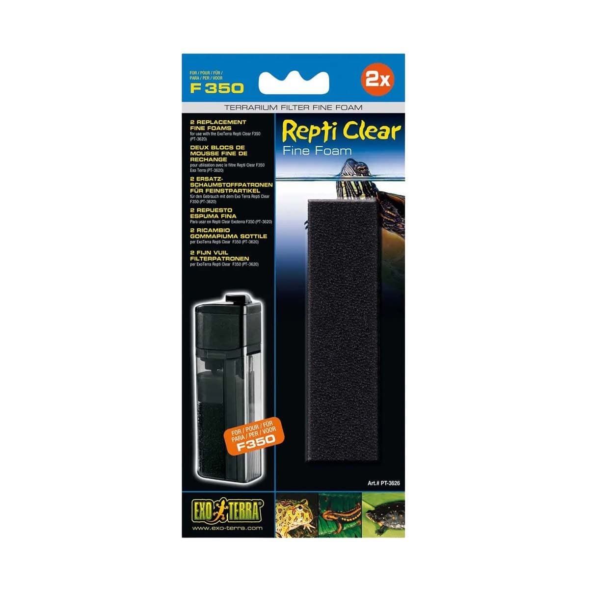 Filtermateriale til Repti Clear 350
