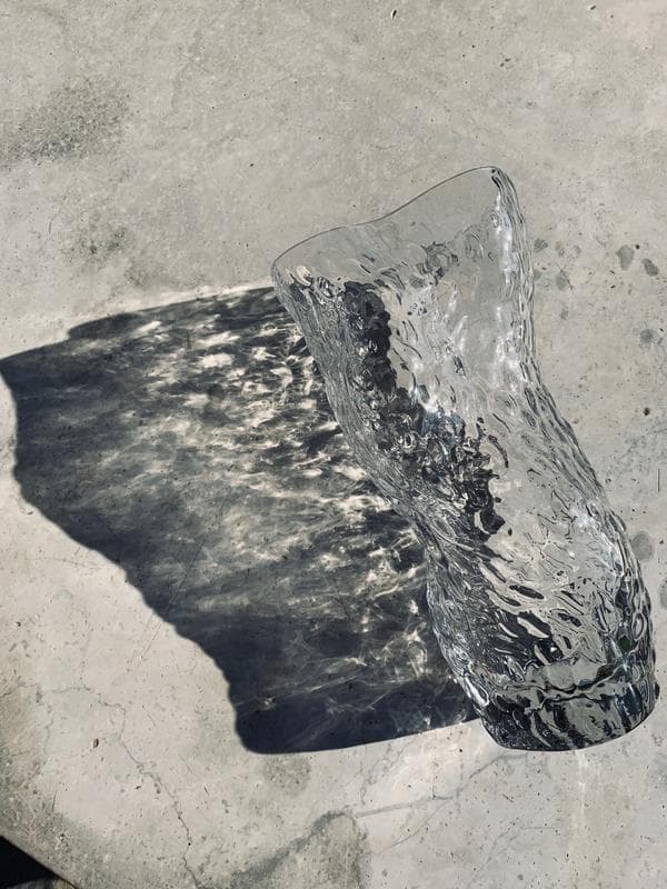 Hein Studio | Ostrea rock | Vase 30cm clear