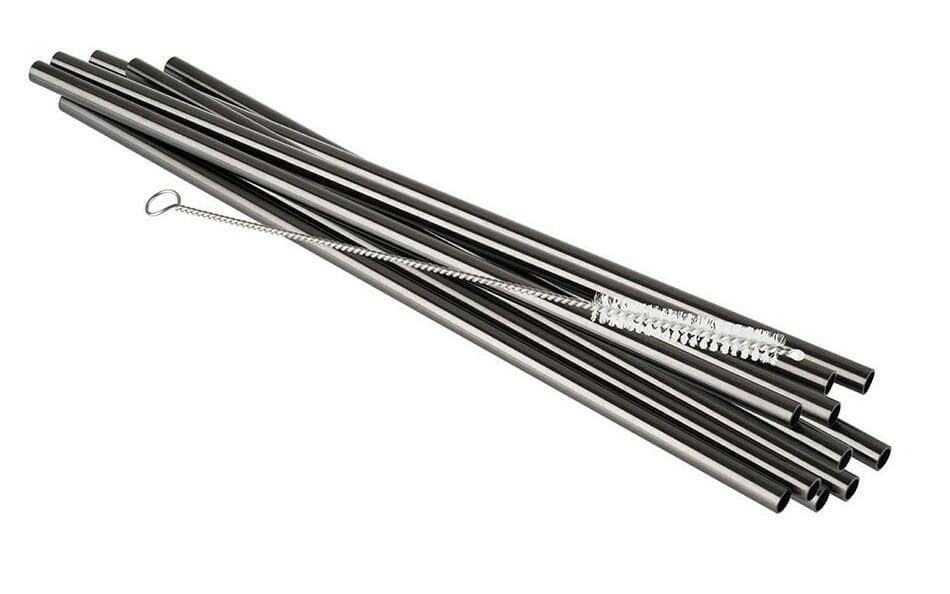 Sugeør Stål - Gunmetal Look 11 Stk - 21,5cm 8ø
