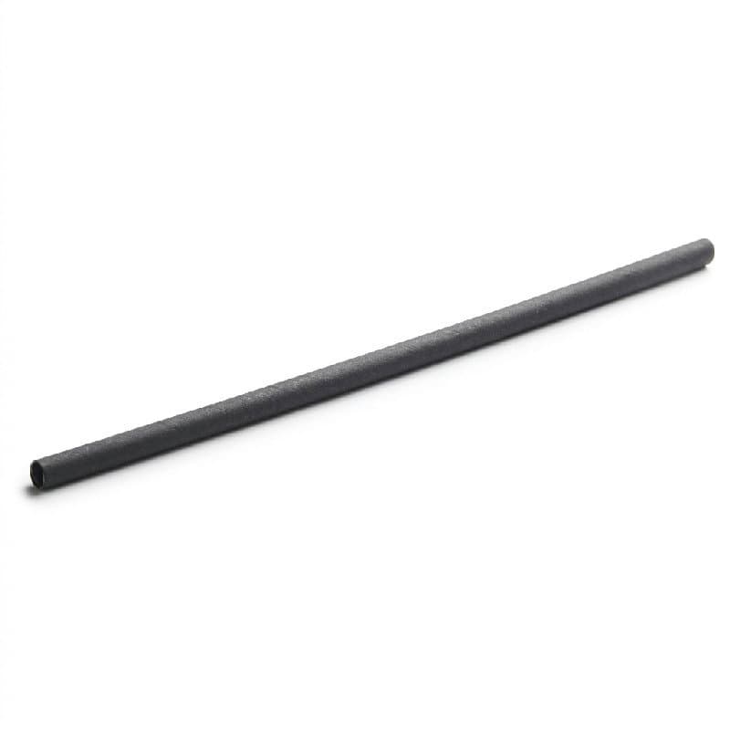 Sugerør u. Knekk, Svart, 8 x 230 Mm / 200 Stk