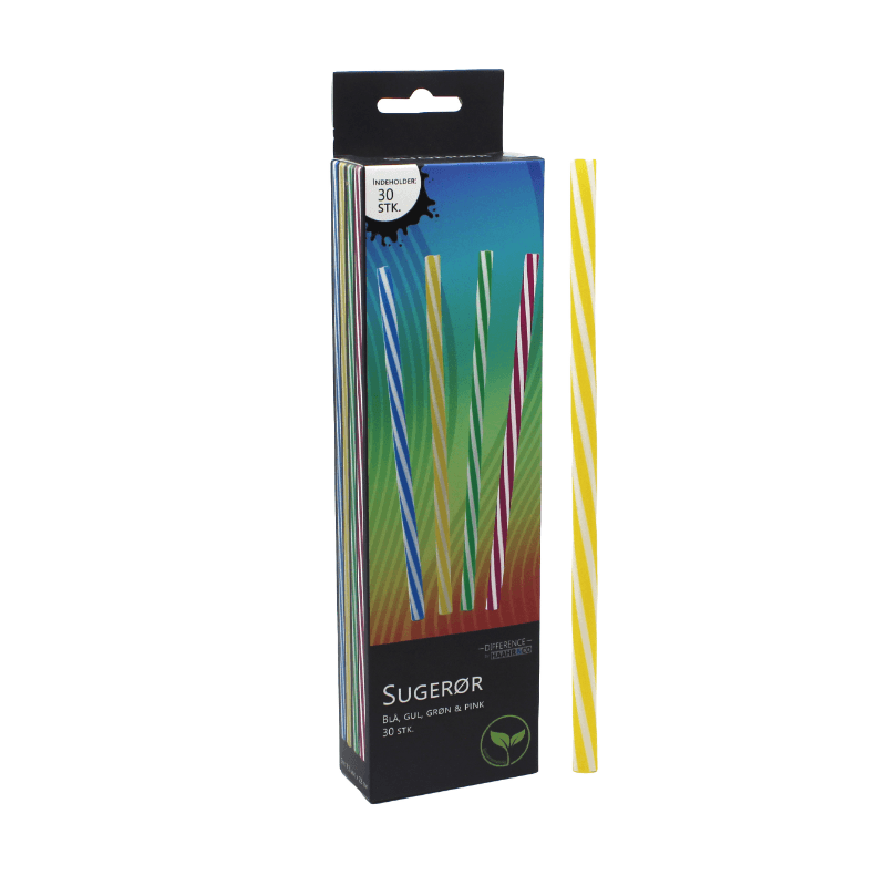 Sugerør Smoothie Mix-color Genanvendelig Plast 30 Stk.
