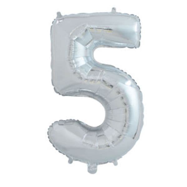 Ballong Nummer "5" 65 Cm