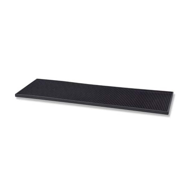 Barmatte Sort 20x61 Cm - Deluxe Sort Gummi