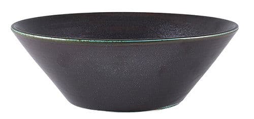 Cinder Svart Konisk Skål 19.5cm - Terra