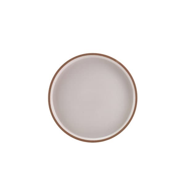 Genware Kava White Stentøy Rå Veggmontert Presentasjonstallerken 18 Cm