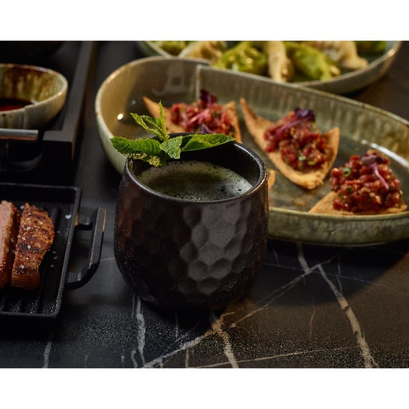 Genware Hammered Belly Tiki-kopp 40 Cl/14 Oz