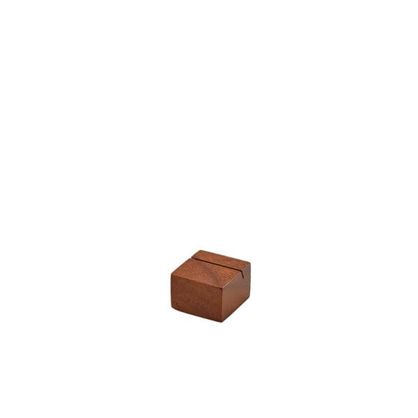 Acacia Wood Skilt Holder 3 x 3 x 2 Cm