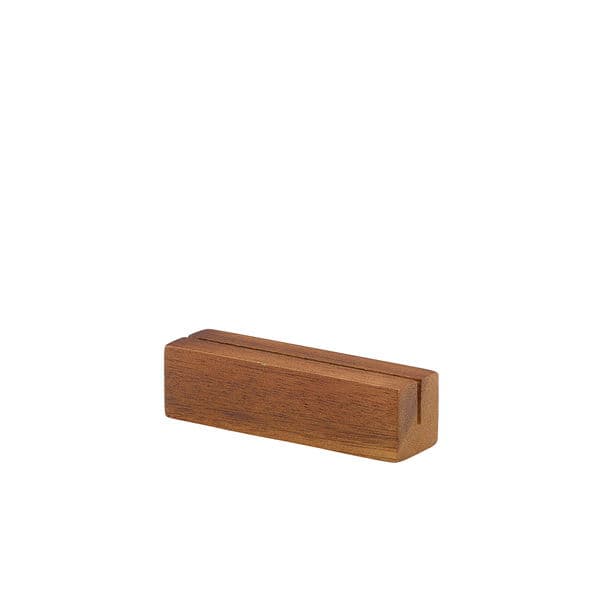 Acacia Wood Sign Holder 9 x 3 x 3 Cm
