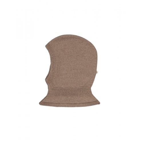 Strikket Balaclava I 100% Merinoull 50/56 Dark Beige