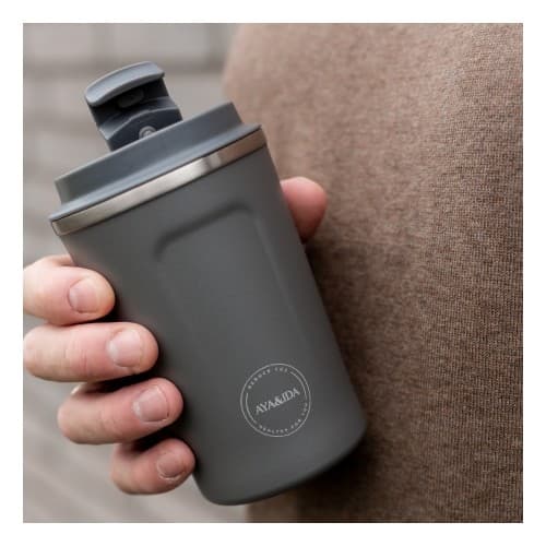 Aya&ida, Cup2go, 380 Ml, Dark Grey
