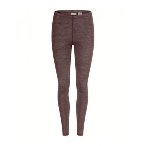 Leggings Dame I 100% Merinoull Plum Melange M