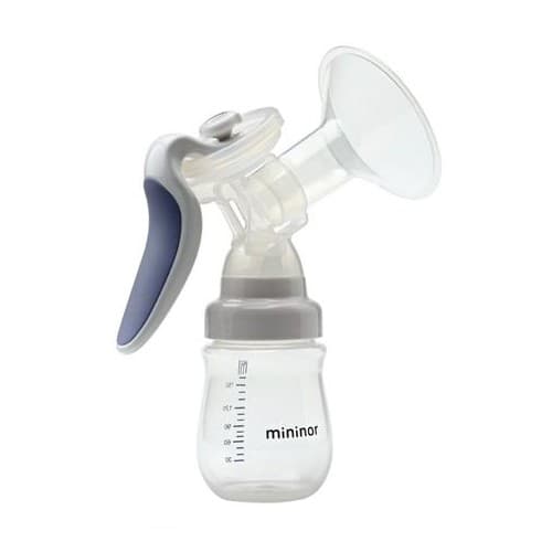 Mininor, Manuell Brystpumpe, Hvit - Transparent