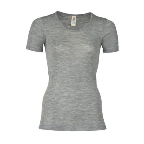 Dame T-skjorte I Merinoull 46/48 Light Grey Mélange