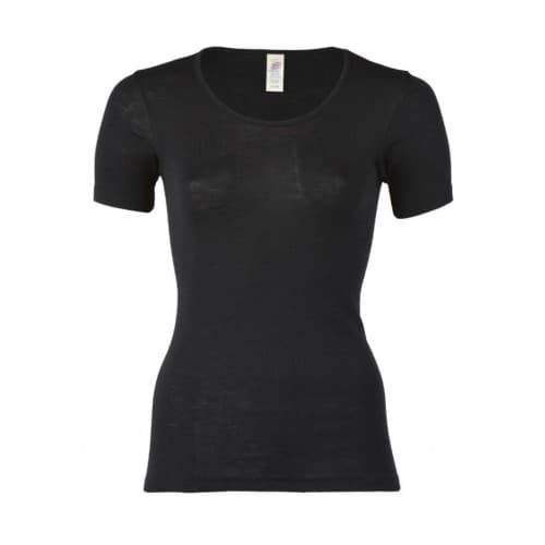 Dame T-skjorte I Merinoull 46/48 Black