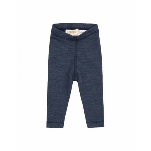 Leggins I 100% Merinoull Til Baby Og Barn Navy Melange 86