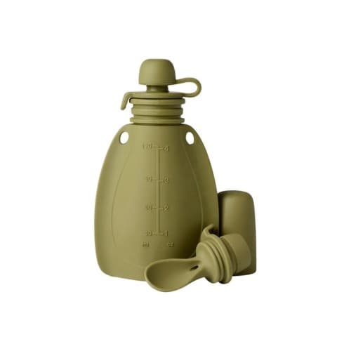 Mininor, Smoothiepose Med Skje, 120 Ml, Moss Green