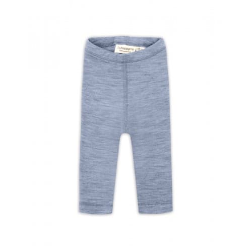 Leggins I 100% Merinoull Til Baby Og Barn 86 Light Blue Melange