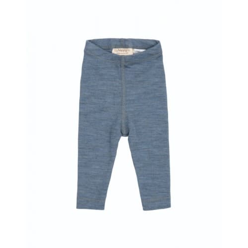 Leggins I 100% Merinoull Til Baby Og Barn Blue Mélange 56