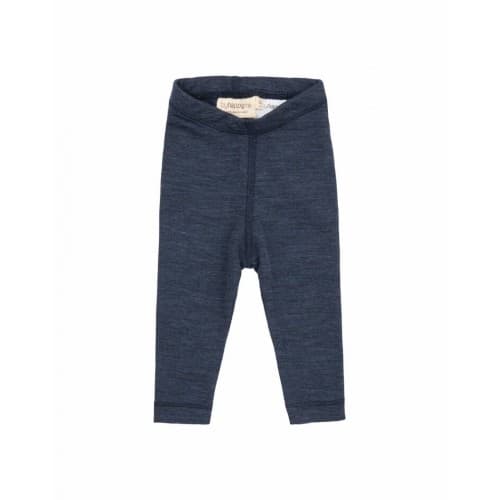 Leggins I 100% Merinoull Til Baby Og Barn Navy Melange 62