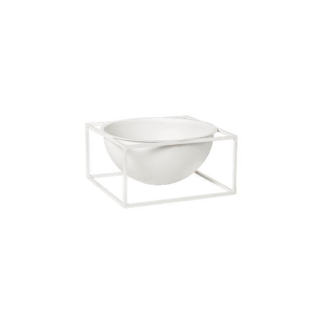 Audo Bowl Middepunktsbolle Stor Hvit