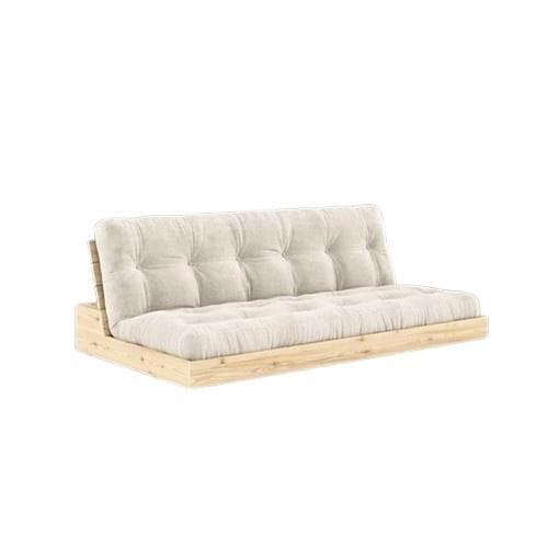 Karup Base Sovesofa Klarlakkert Furu/510 Elfenben