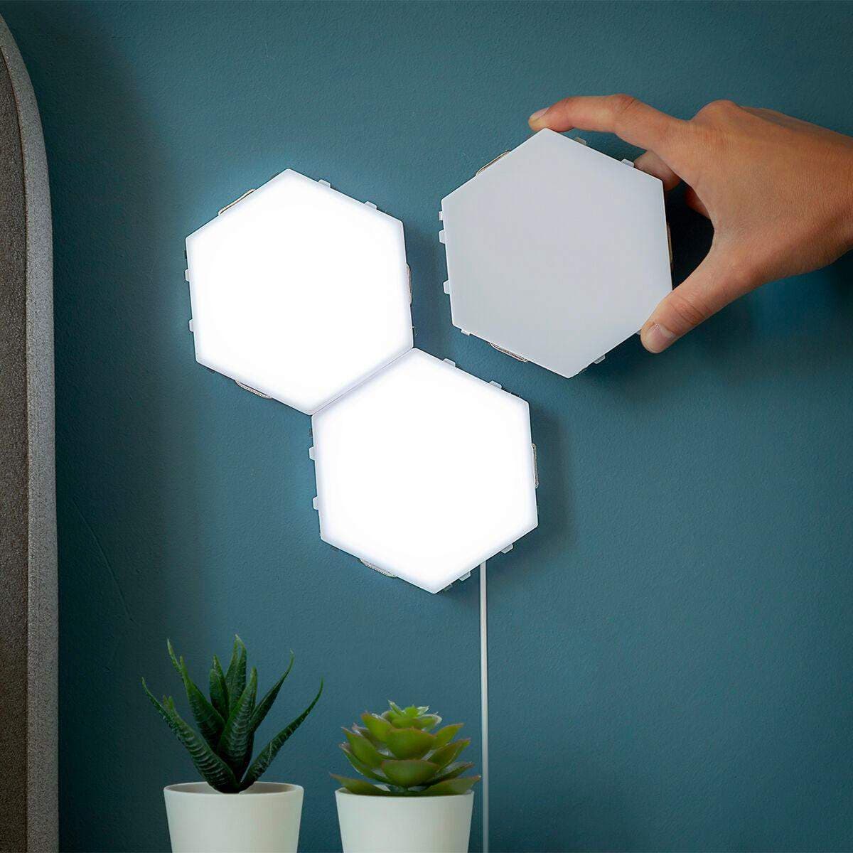 3x Magnetiske LED-paneler med Touch-funksjon