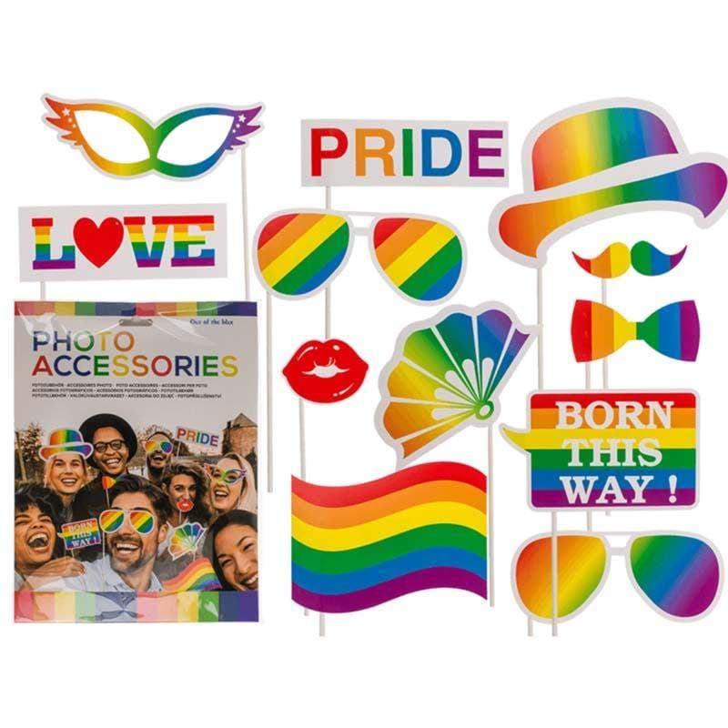 Sett med dekorasjoner, LGBTQ - 12 deler