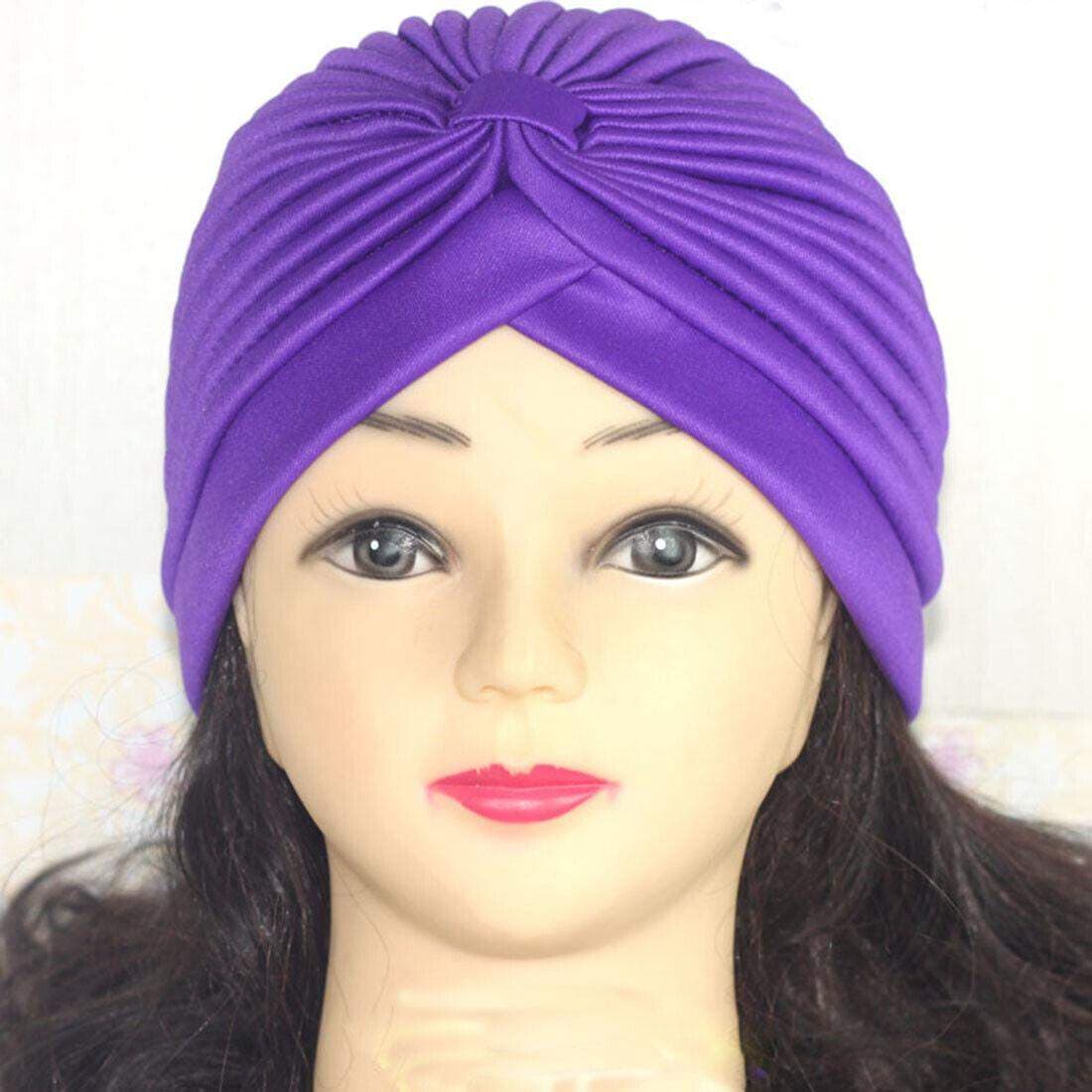 Turban - damer - lilla view 2