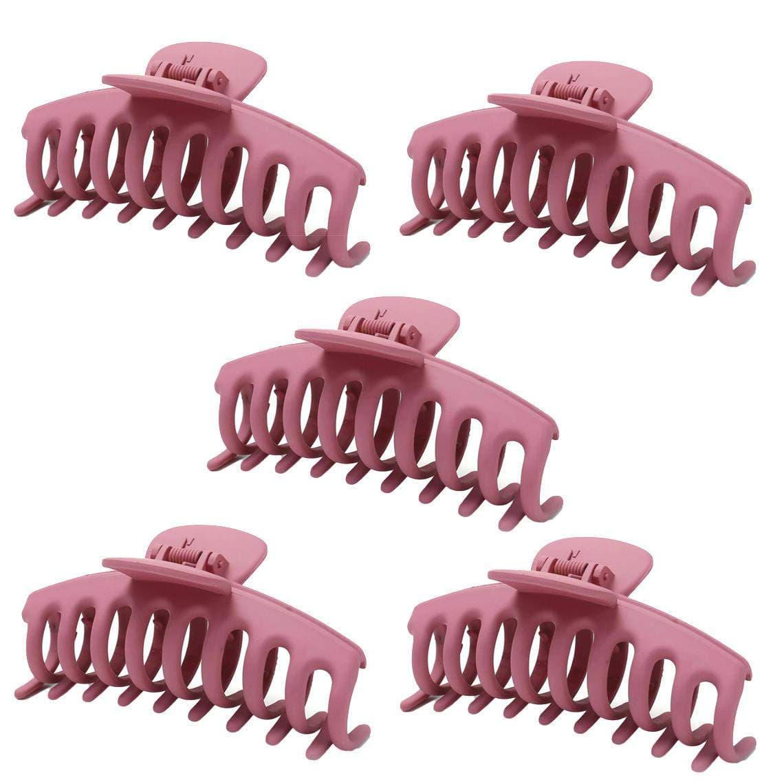 Hårspenne xl - rosa - 5 stk