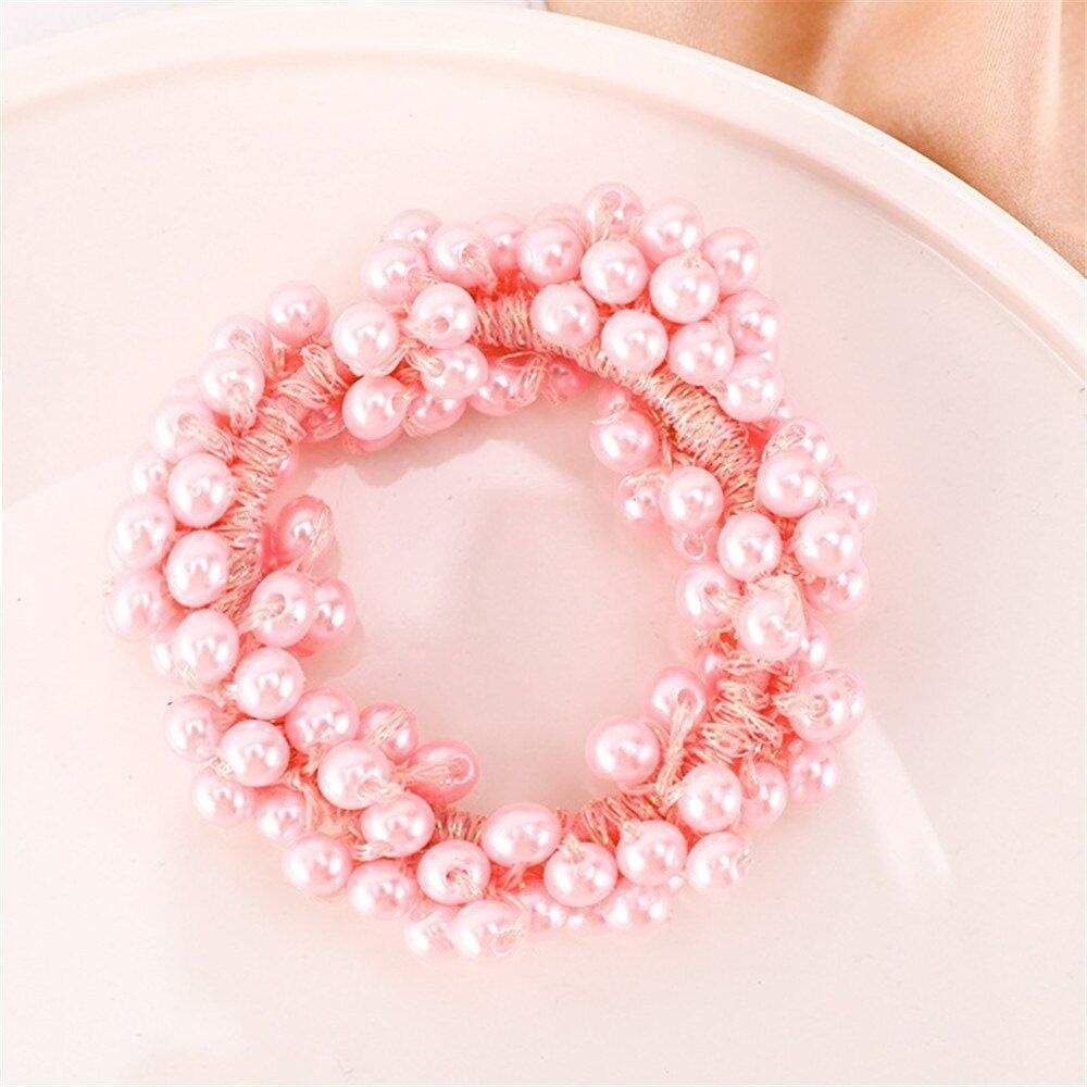 Hårspinn med perler - rosa view 2