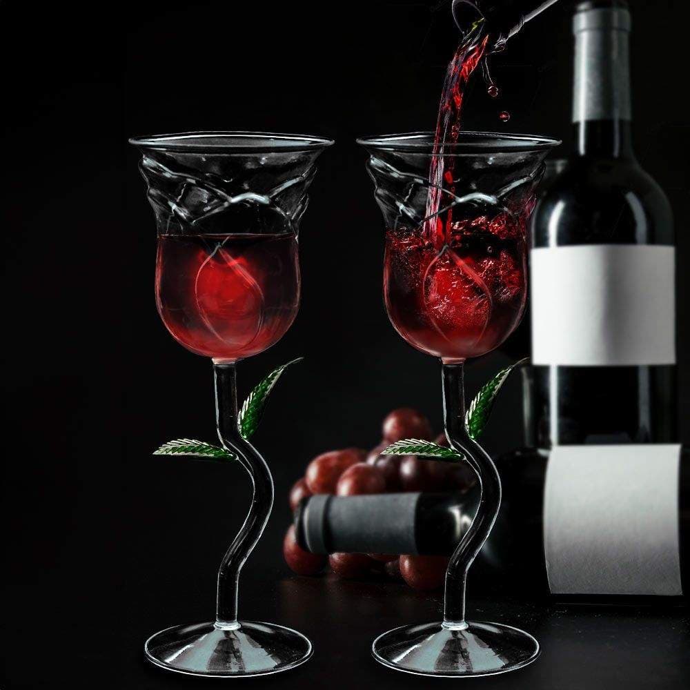 Rosévinglas-sett - Rosdesign