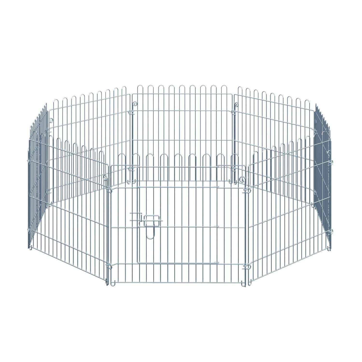 Utendørs valpebur 8 deler B63xH60 cm dyr