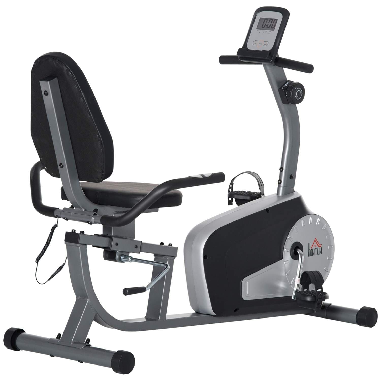 Treningssykkel med LCD, 8 nivåer, opptil 110 kg