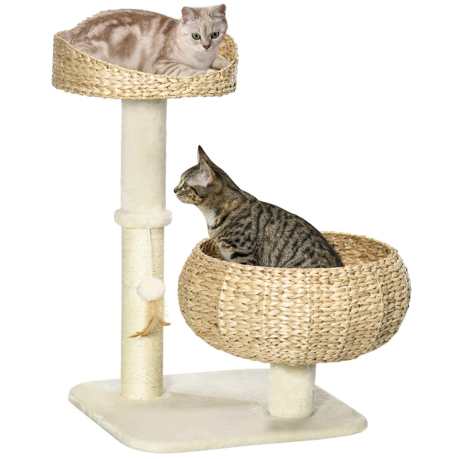 Klatretre for katt 72 cm med Beds & Play ball