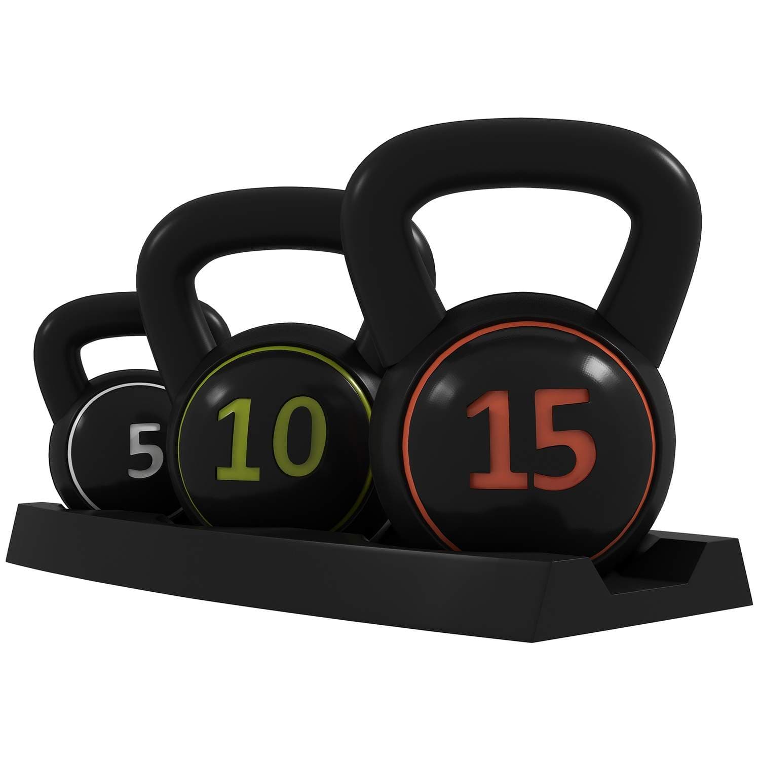 Kettlebell Set 3-pack: 2,2-6,8 kg til trening