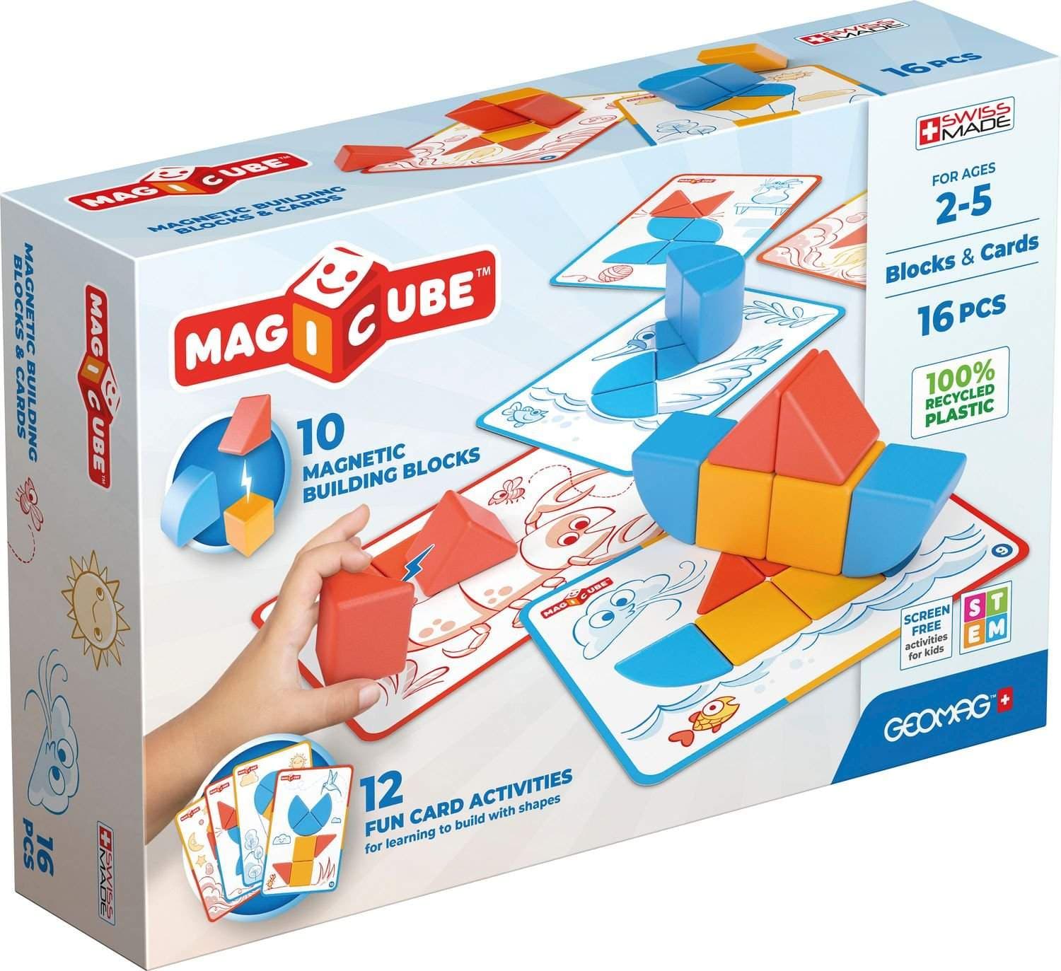 Geomag Magicube byggeklosser og kort 16 stk