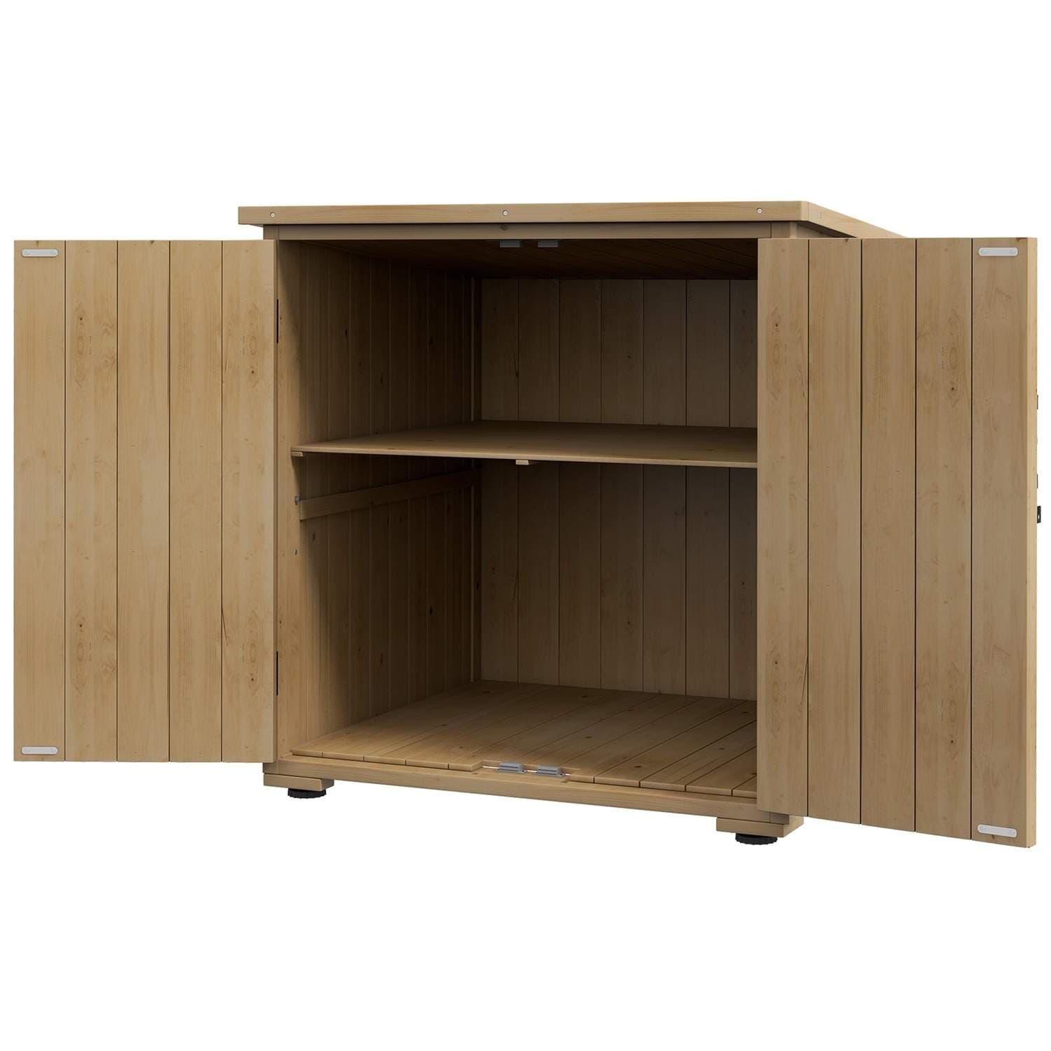 Værbestandig treskap for hage 77,5x88x90 cm