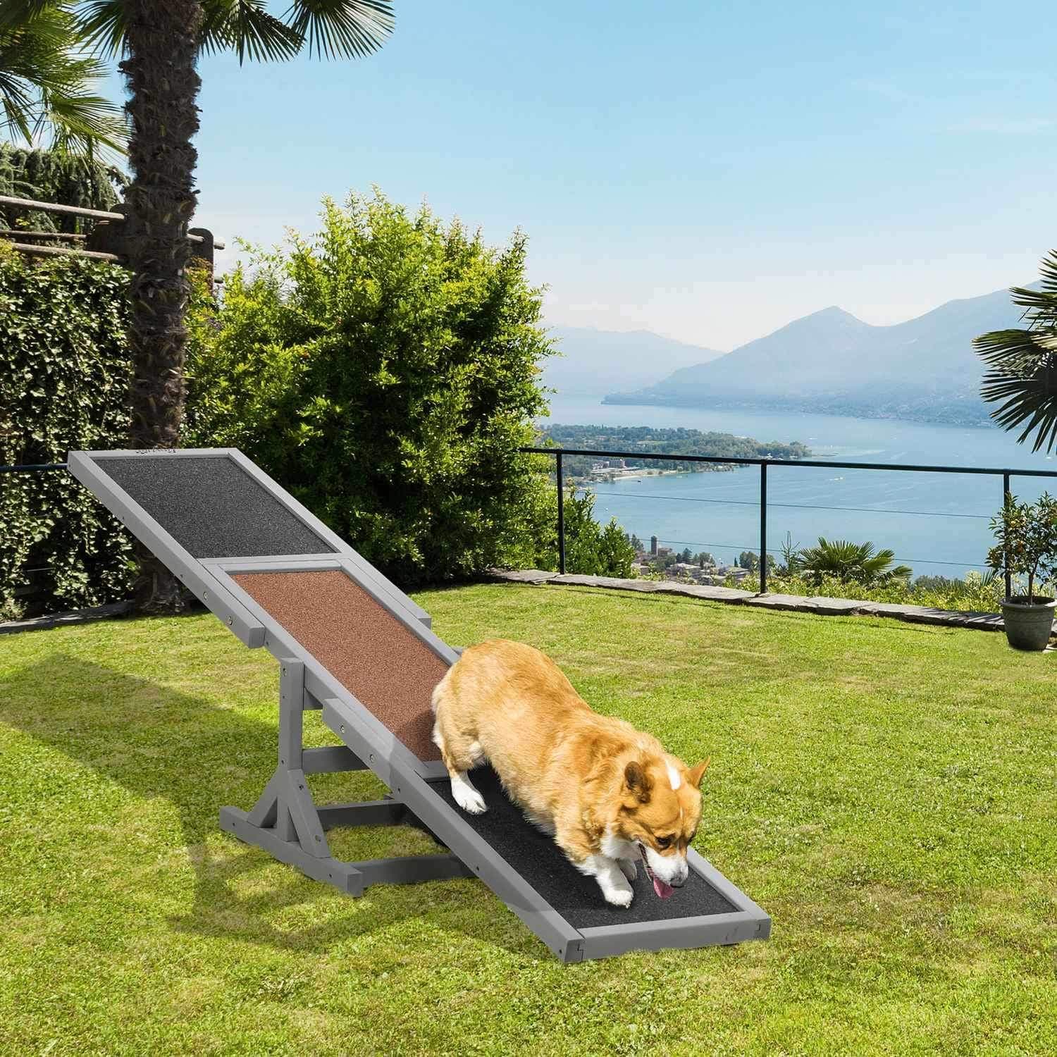 Agility Rocker i tre for store hunder 180x30x30cm view 2