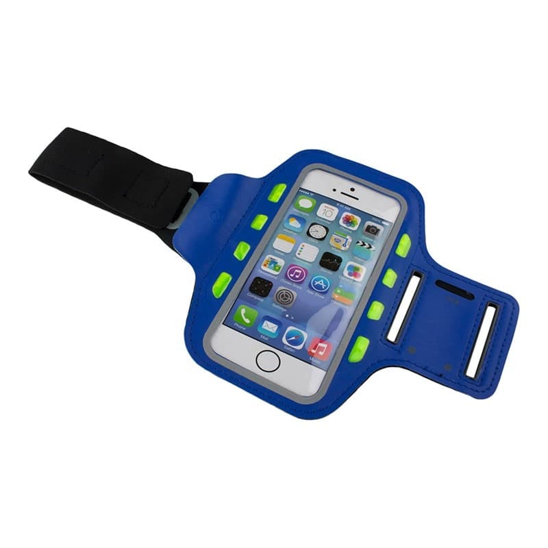 LED Sportsarmbånd for smarttelefon - Blå view 2