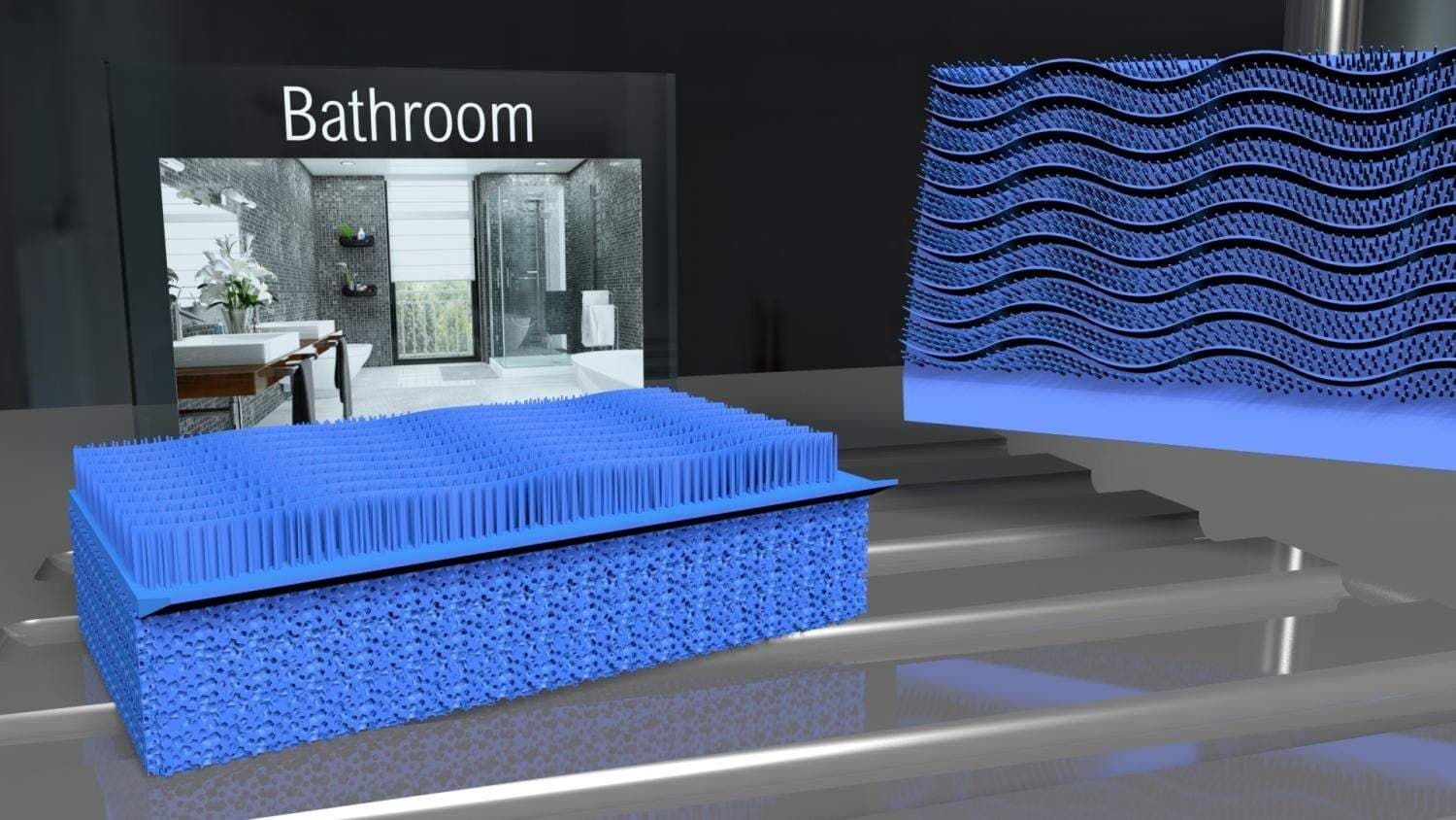 Genius Ideas blå SilicoClean rengjøringspute view 2
