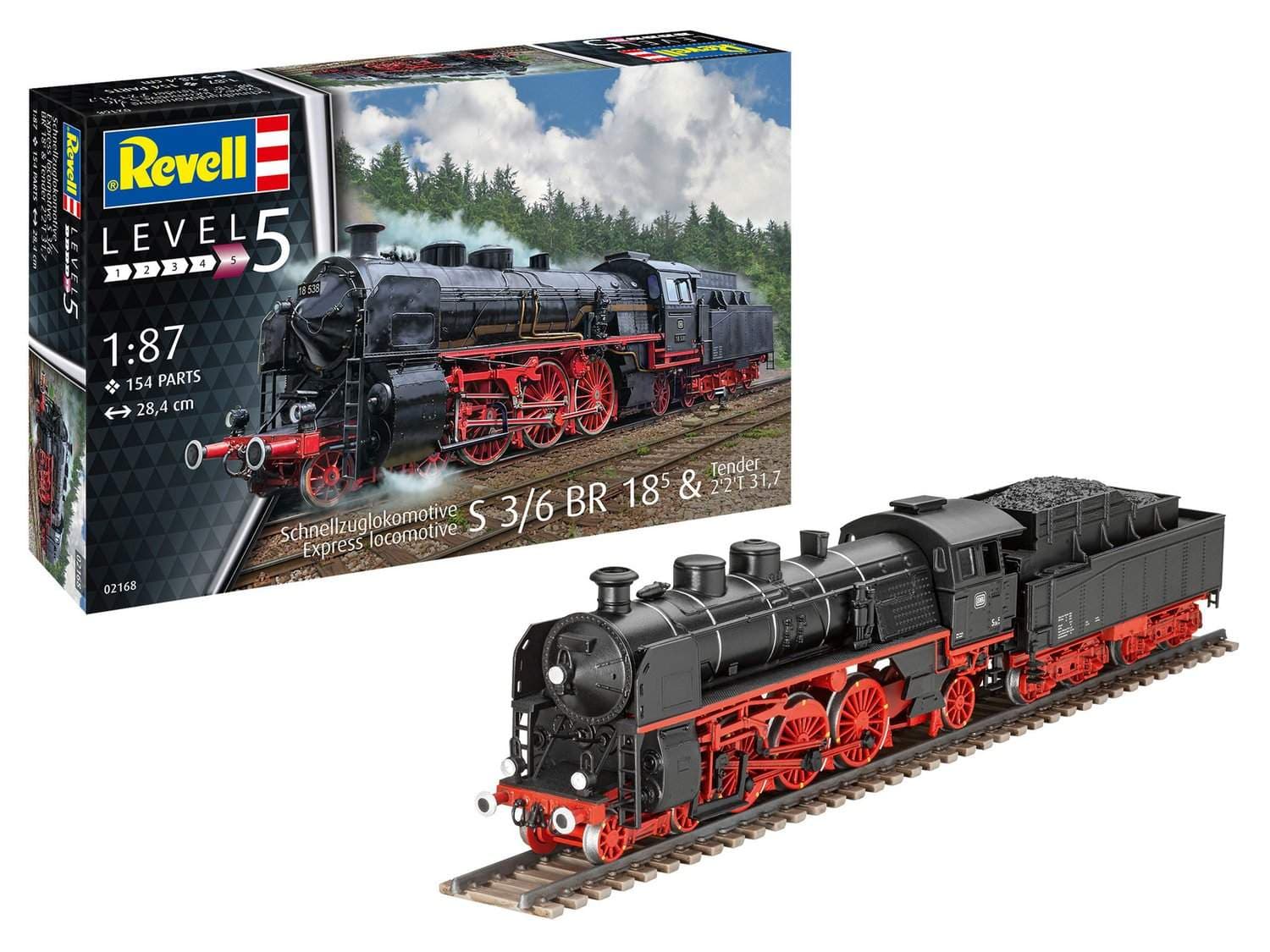 Revell Express Locomotive S3/6 1:87 Modellsett