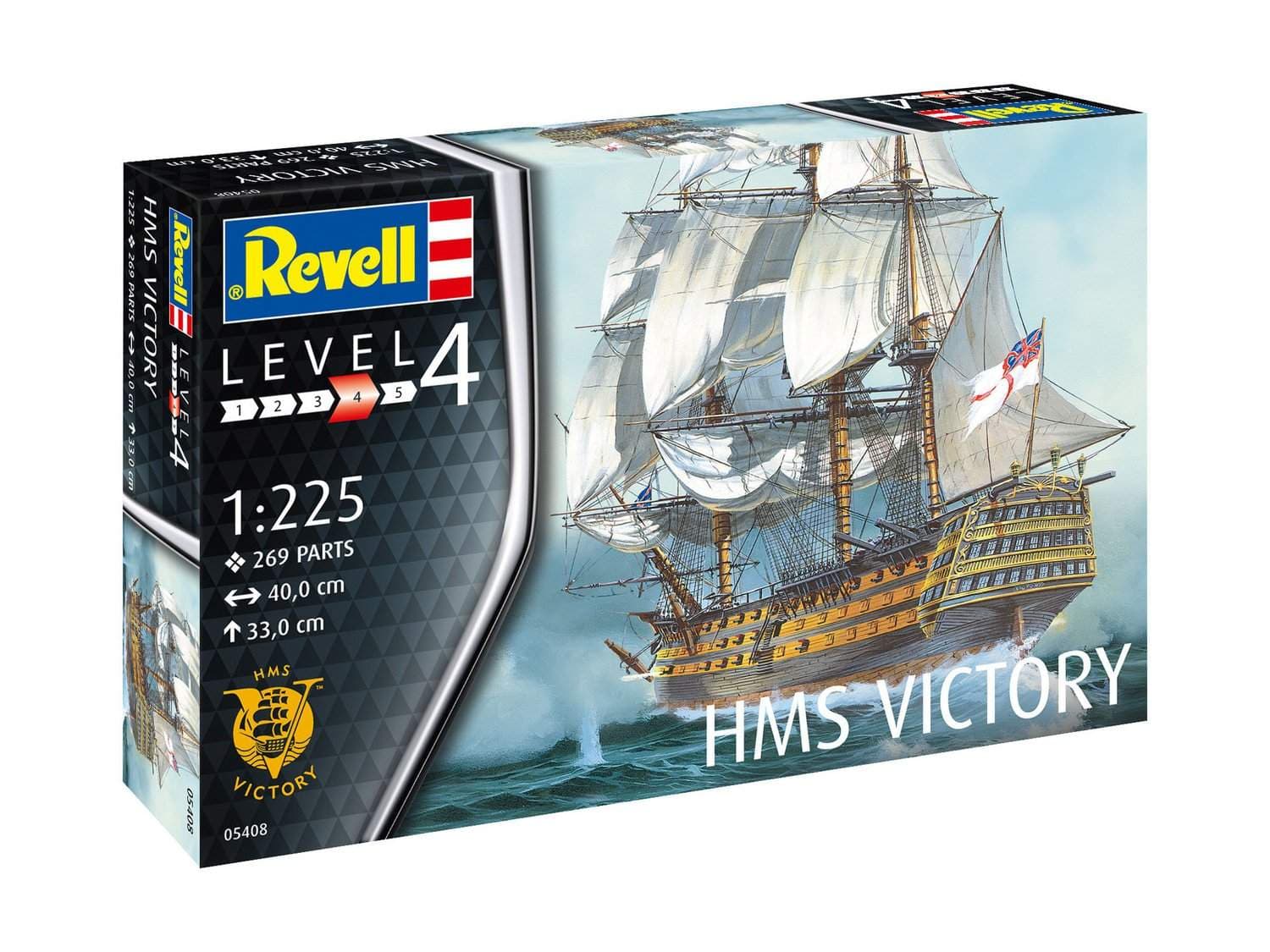 Revell H.M.S. Victory 1:225 Modellsett view 2