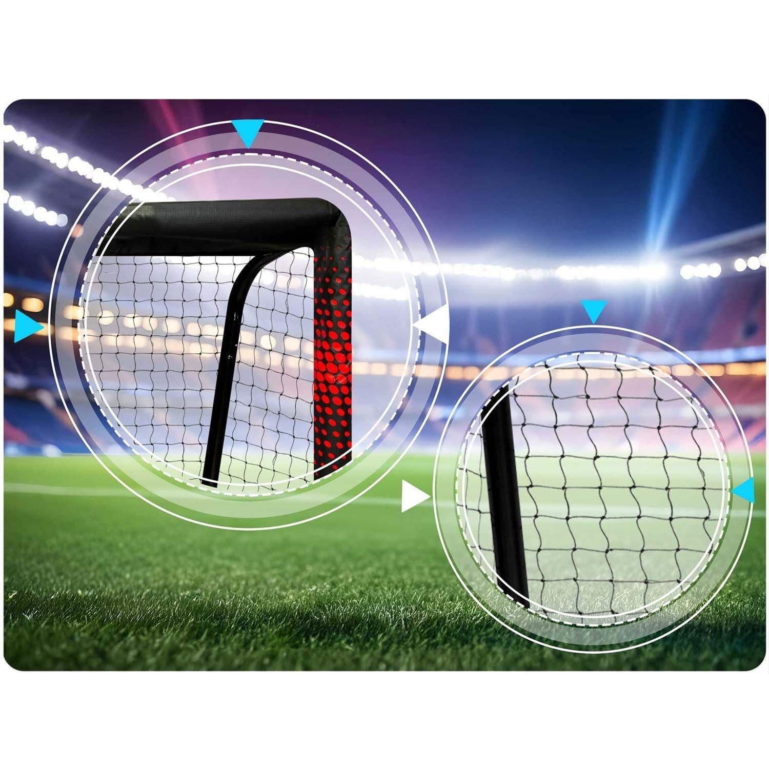 Fotballmål 300 x 200 x 120 cm NS-473 sort og rød view 2