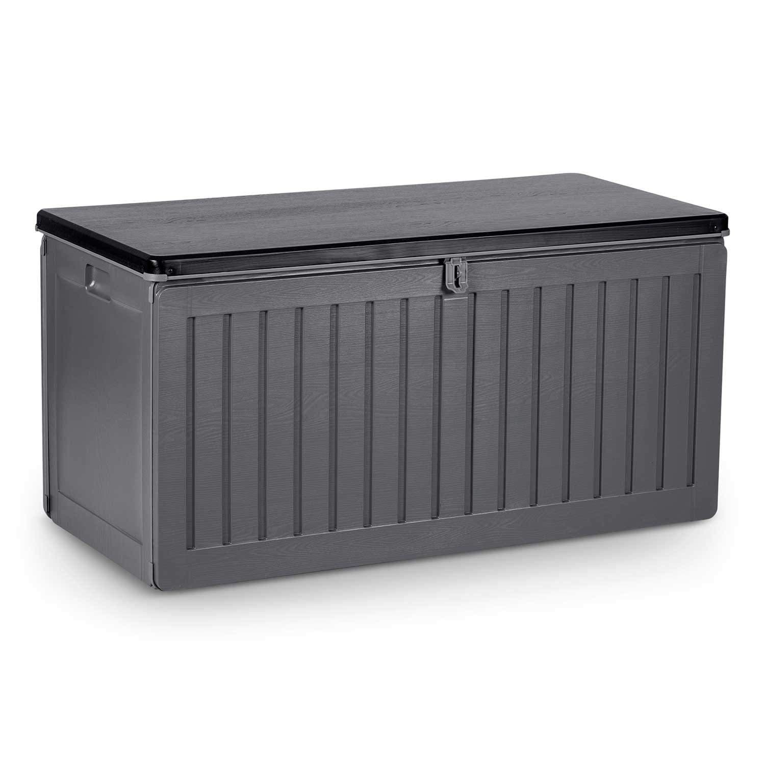 Hagekasse 109 x 51 x 55 cm, 270 liter, grå