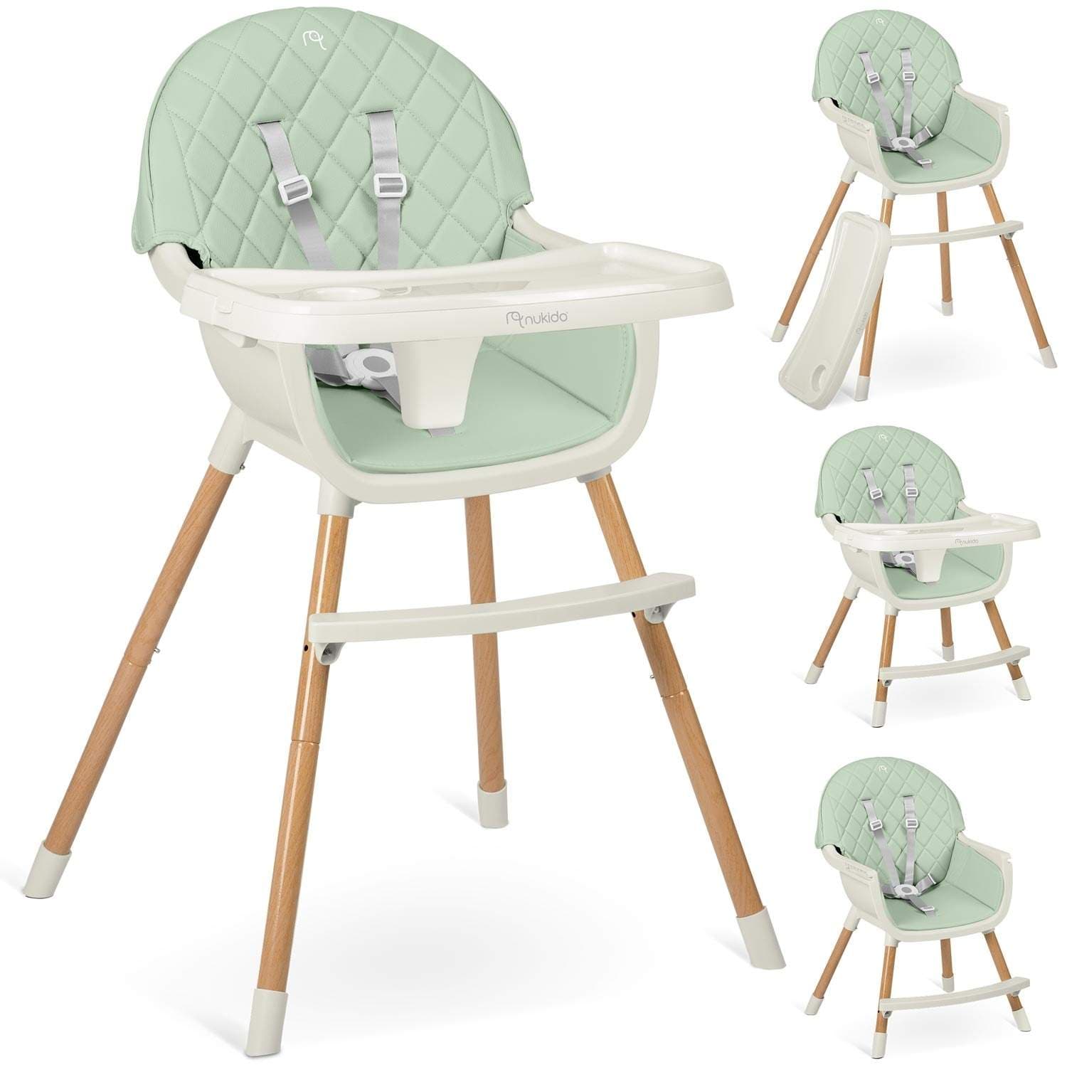 Nukido Lilo spisestuestol for barn, mintgrønn