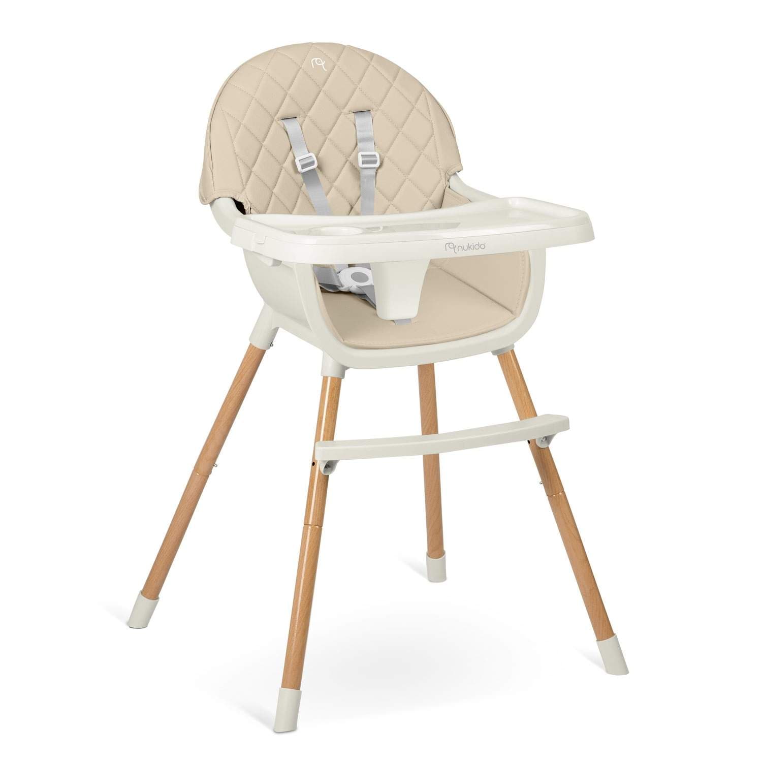 Beige spisestuestol for barn Nukido Lilo view 2