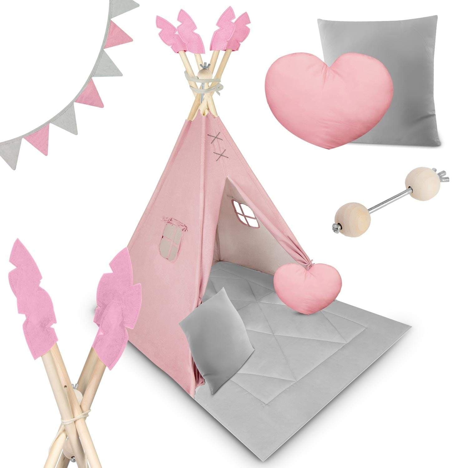 Tipitelt for barn NK-406 Nukido - Rosa view 2