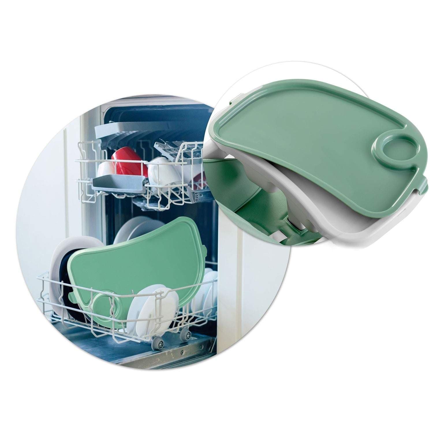 Spisestol med bord og liggestilling Belo green view 2